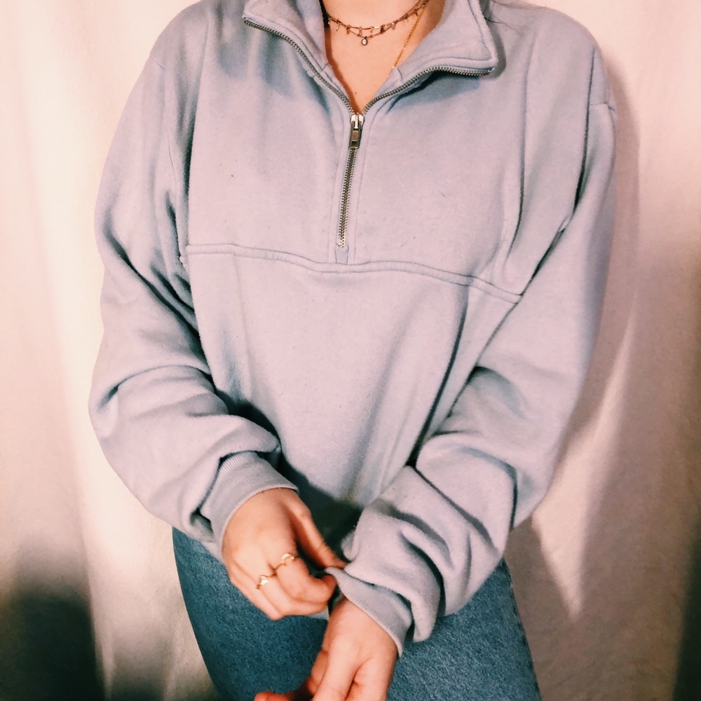 Brandy Melville half zip sweatshirt